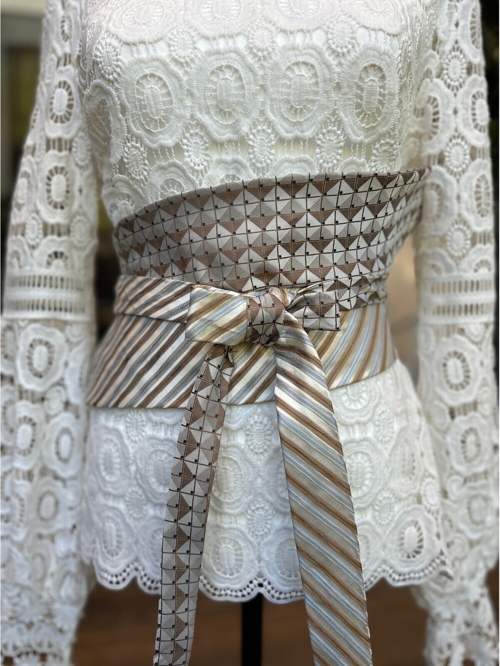Upcycled Obi Wrap Belt | Corset Waist Belt | OOAK | OS |
